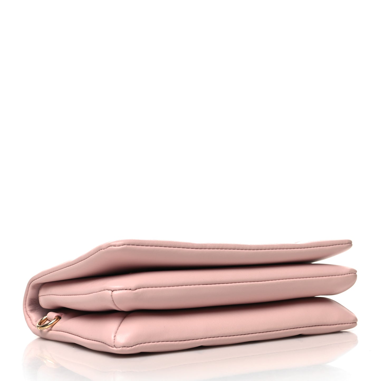 Lambskin Embossed Monogram Pochette Coussin Rose