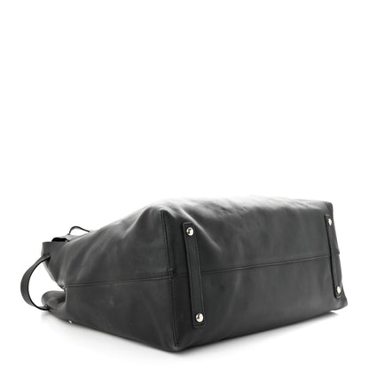 Burberry Calfskin Large Belt Tote Black 5 of 13