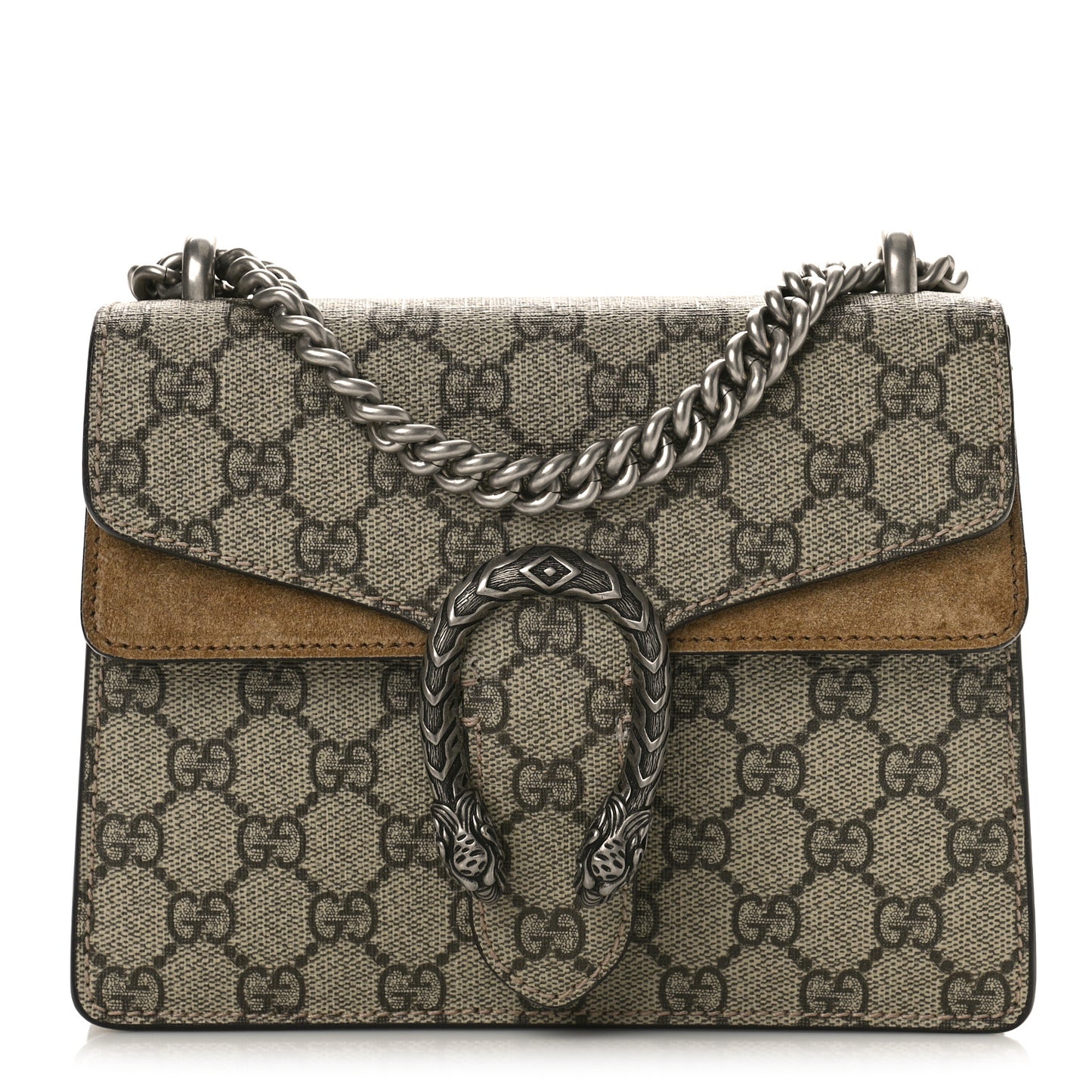 GG Supreme Monogram Mini Dionysus Shoulder Bag Taupe