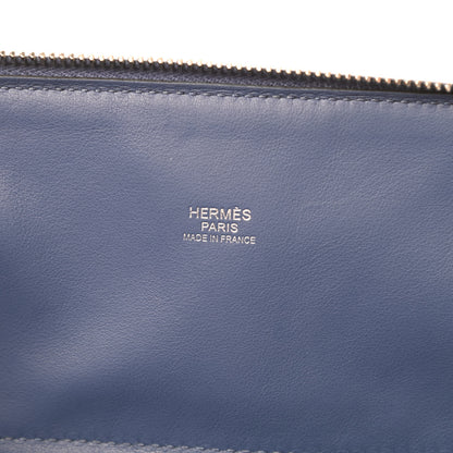 Hermes Taurillon Clemence Bolide 31 Bleu Brighton 6 of 14