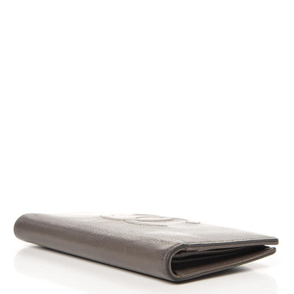 Chanel Caviar Timeless CC Yen Wallet Grey 5 of 14