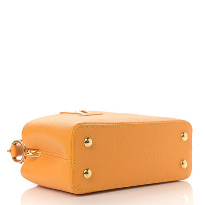 Louis Vuitton Taurillon Mini Capucines Sunbeam Yellow 4 of 10