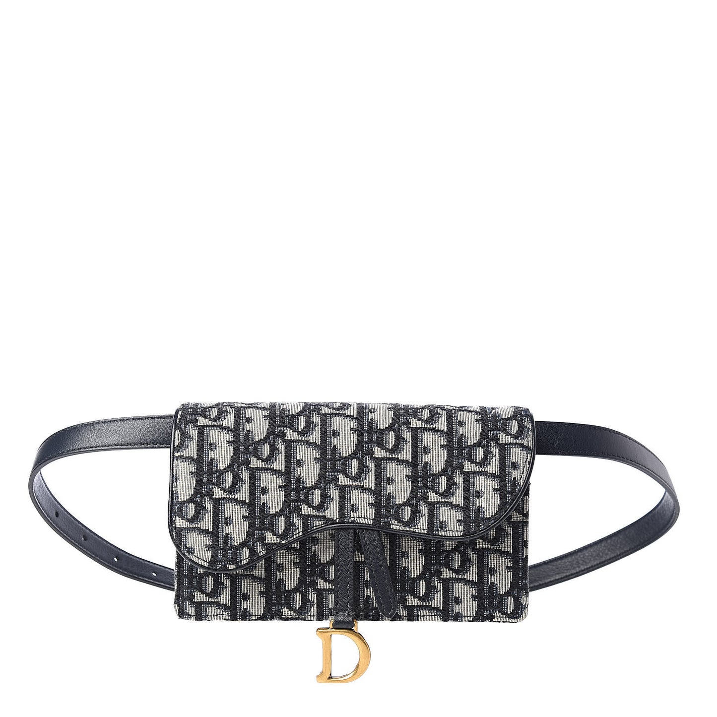 Oblique Saddle Belt Bag Blue