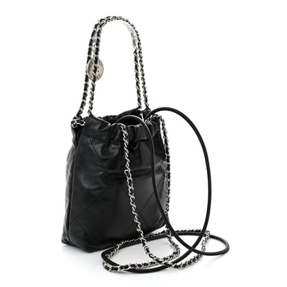 Chanel Shiny Calfskin Quilted Mini Chanel 22 Black 3 of 10