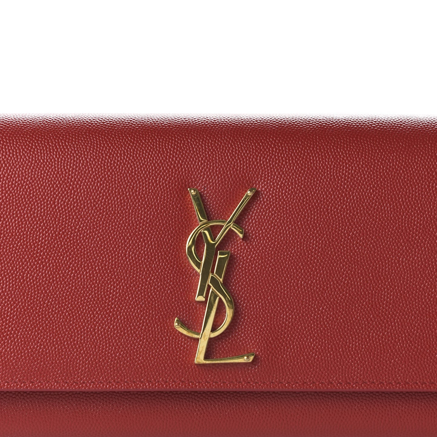 Grain De Poudre Classic Monogram Cassandre Clutch New Red