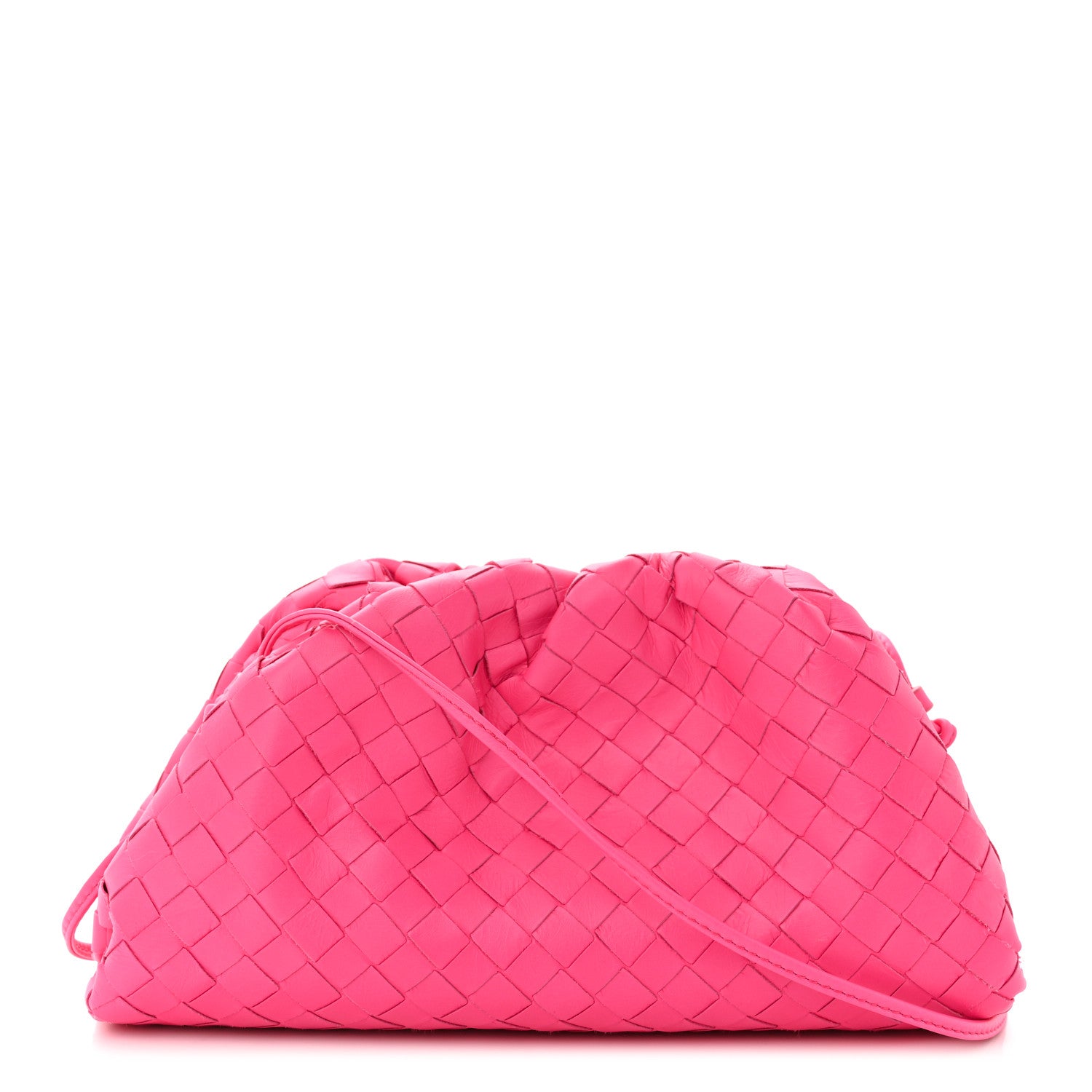 Bottega Veneta Nappa Intrecciato The Mini Pouch Rosa Shock 1 of 11