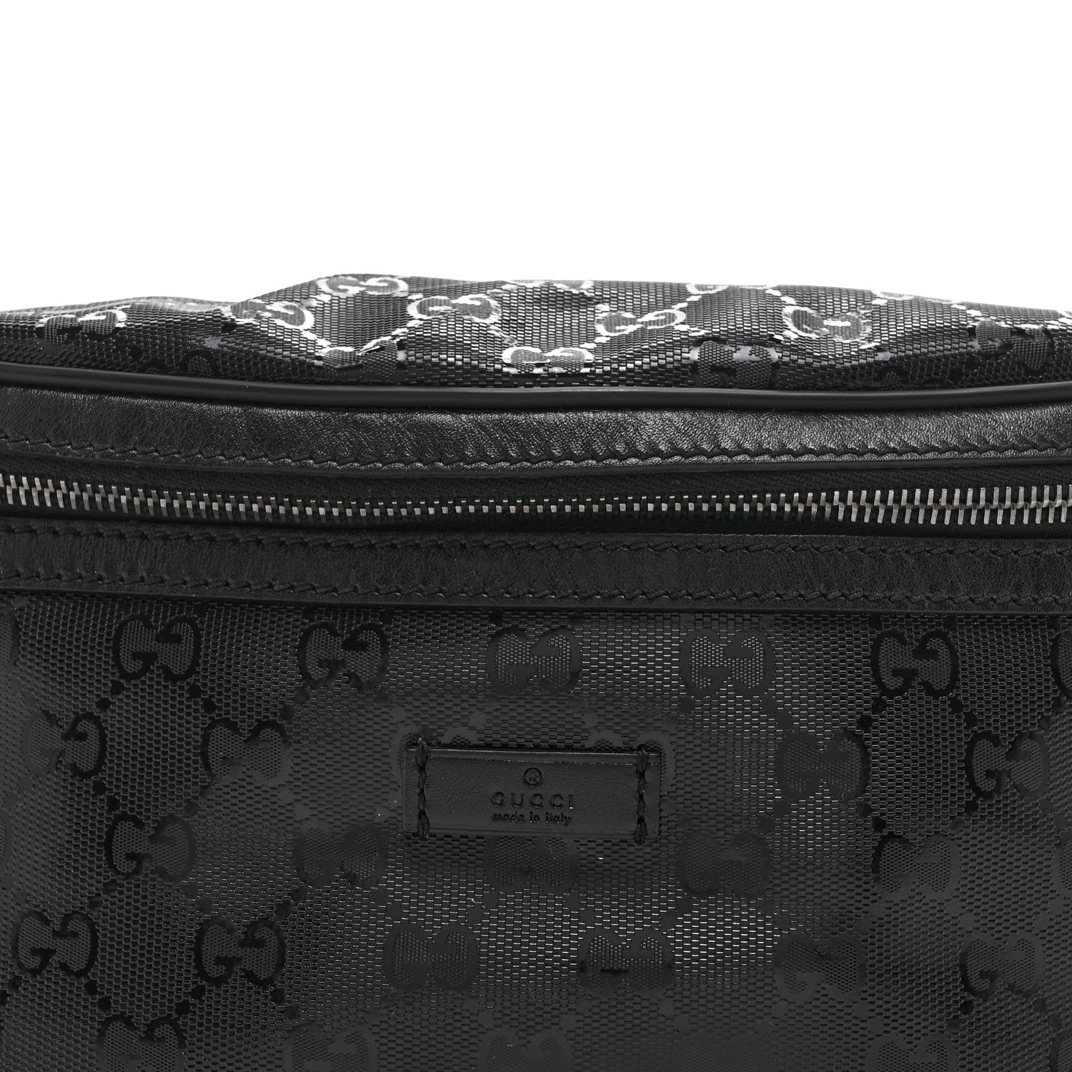 Gucci Imprime Monogram Belt Bag Black 9 of 11