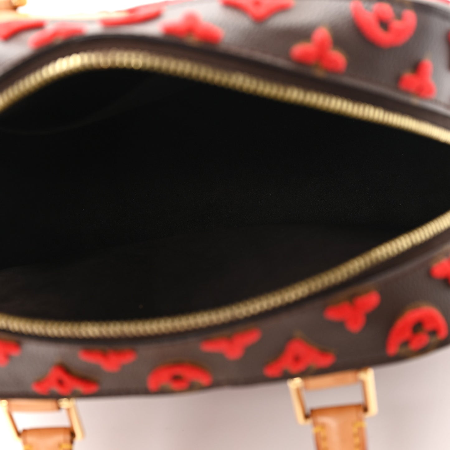 Monogram Tuffetage Deauville Cube Red