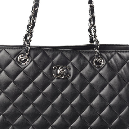 Chanel Calfskin Quilted Large Classic Shopping Tote Black 9 of 10