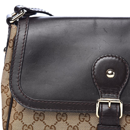 Gucci Monogram Techno Horsebit Large Shoulder Flap Bag Brown 10 of 15