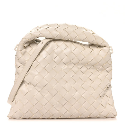 Bottega Veneta Calfskin Intrecciato Mini Hop White 1 of 10