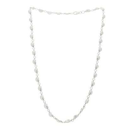 Tiffany Sterling Silver Elsa Peretti Bean Necklace 3 of 5