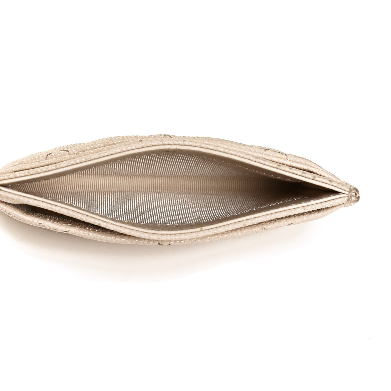 Chanel Caviar Quilted Card Holder Light Beige 6 of 12