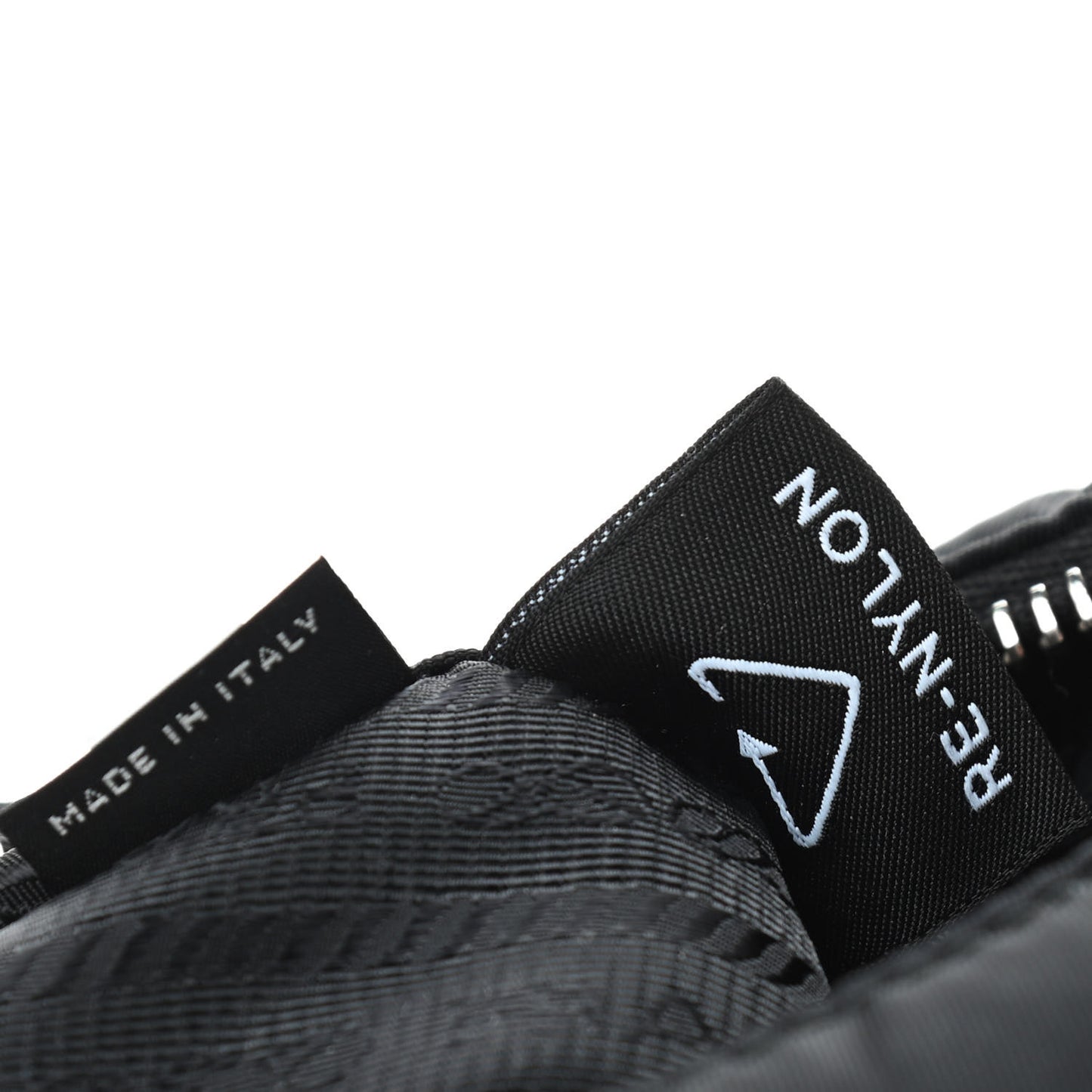 Tessuto Nylon Saffiano Mini Re-Edition 2005 Bag Black