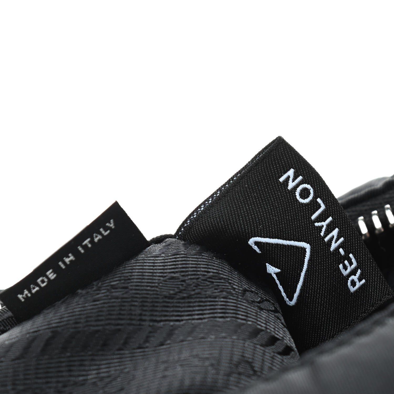 Prada Tessuto Nylon Saffiano Mini Re-Edition 2005 Bag Black 8 of 9