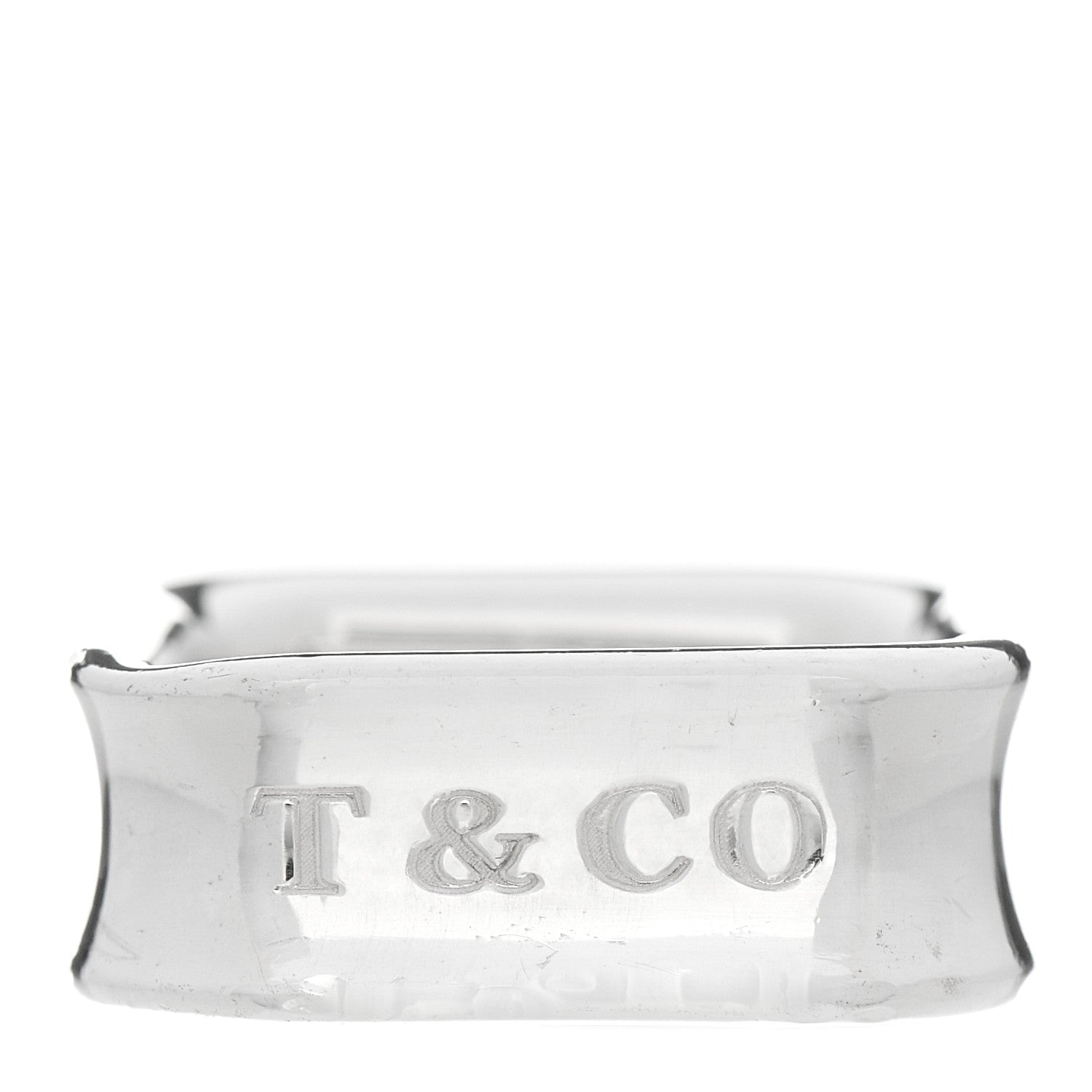 Tiffany Sterling Silver 1837 Square Ring 49 5 1 of 6