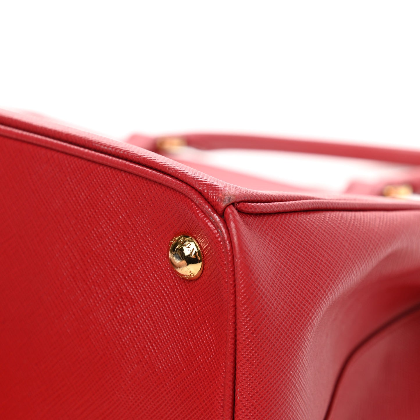 Saffiano Medium Galleria Double Zip Tote Fuoco