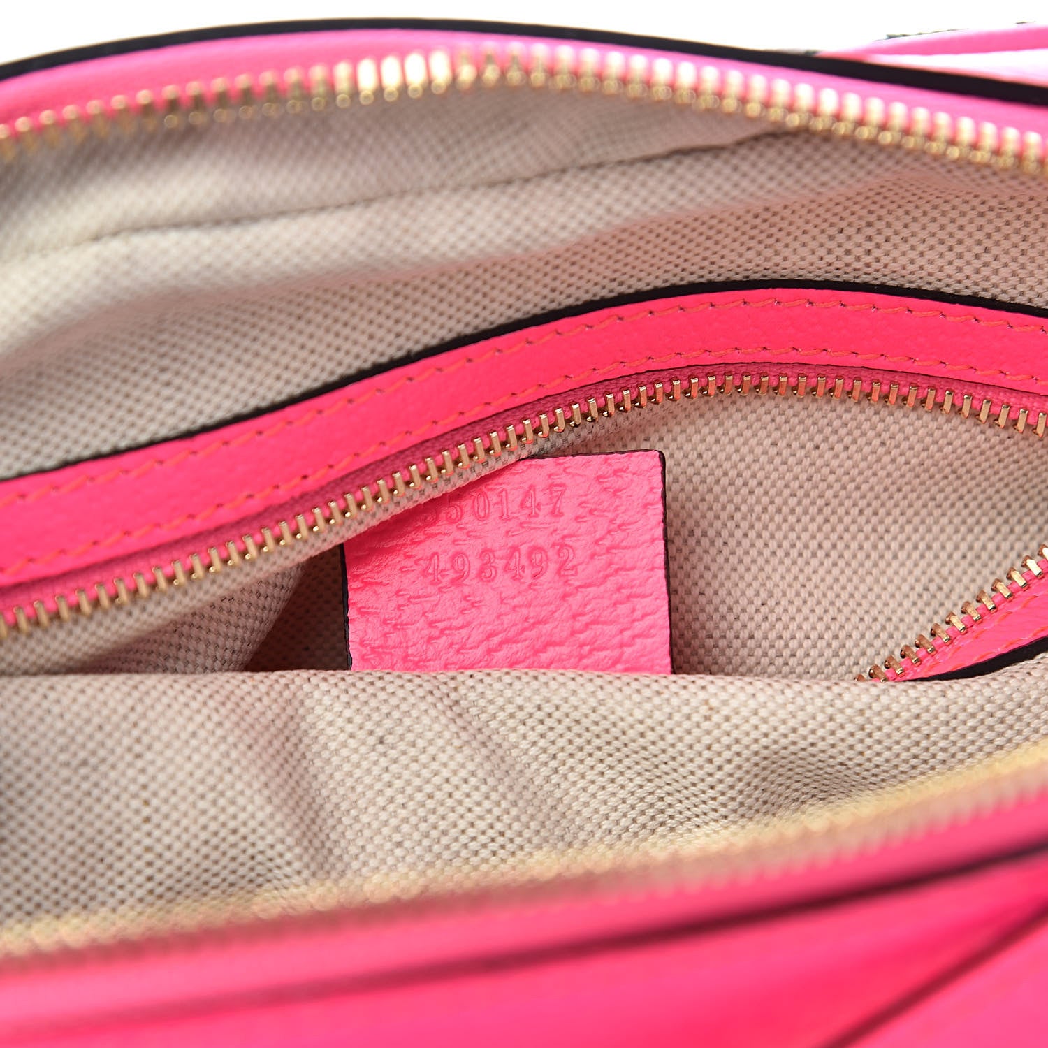 Gucci Canvas Flora Floral Shoulder Bag White Fuchsia Fluo 8 of 11