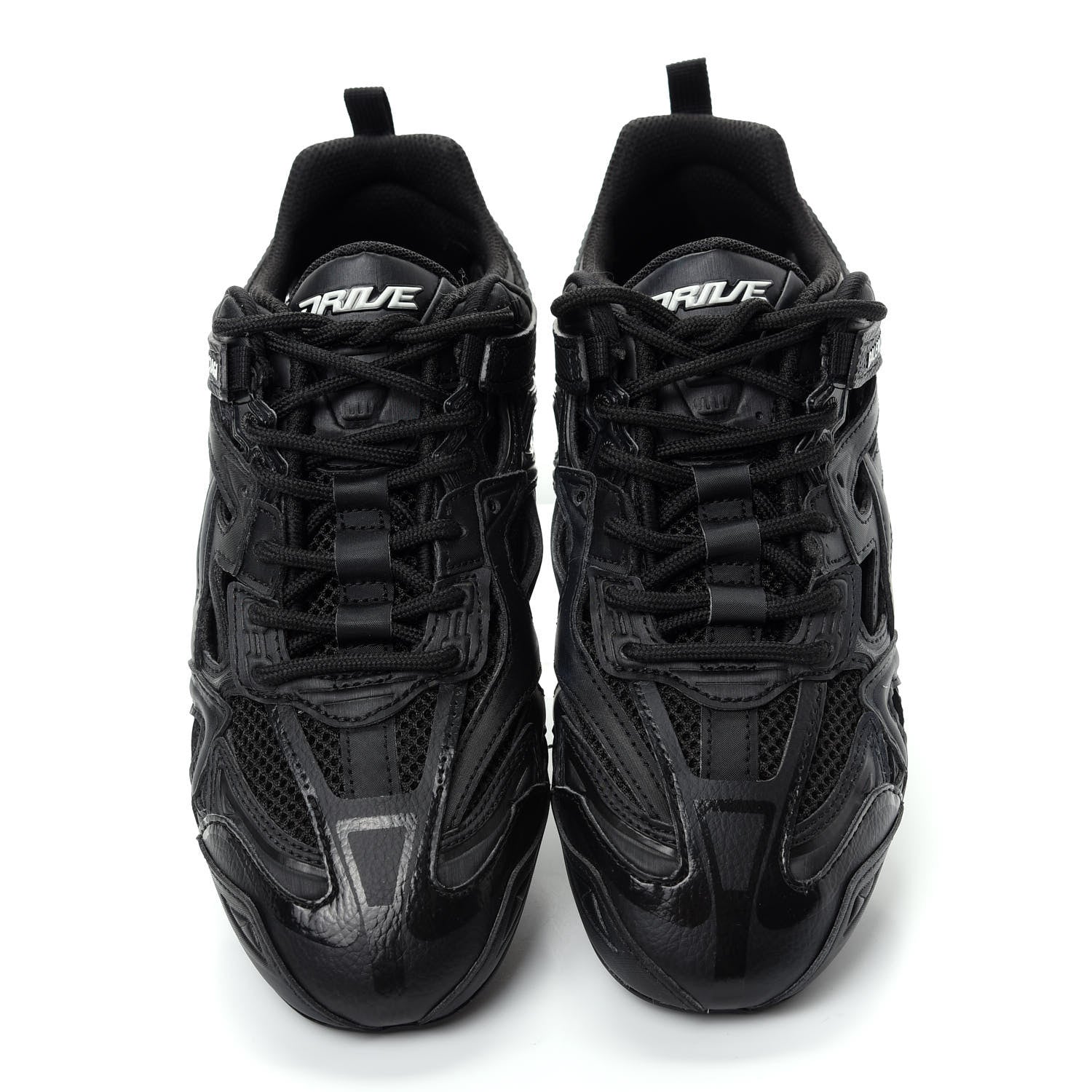 Balenciaga Mesh Rubber Womens Drive Sneakers 37 Black 5 of 11