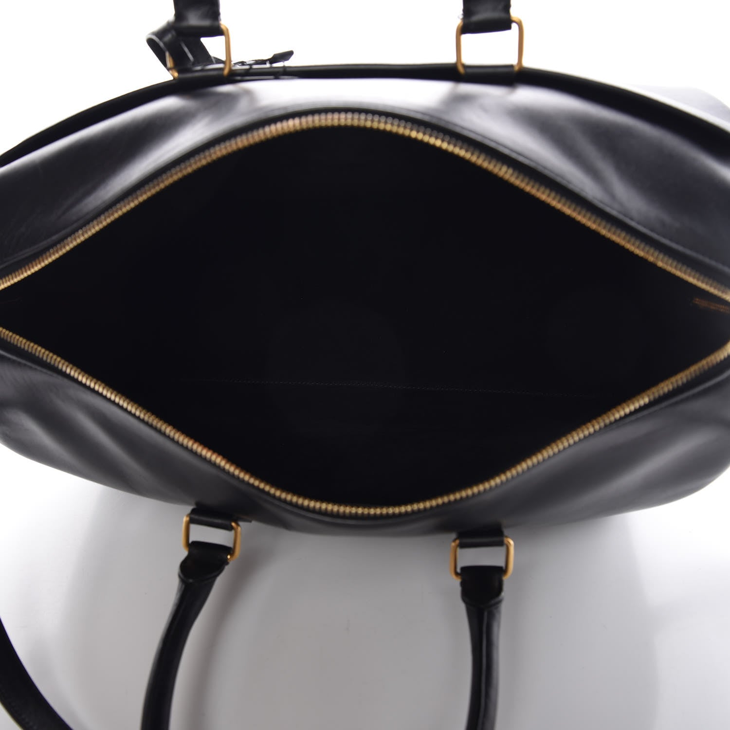 Saint Laurent Calfskin Classic Duffle 12 Black 6 of 15