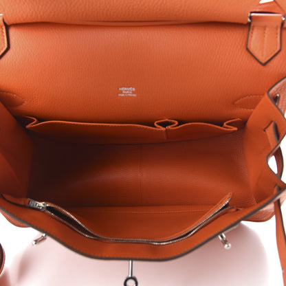 Hermes Taurillon Clemence Jypsiere 31 Orange 5 of 10