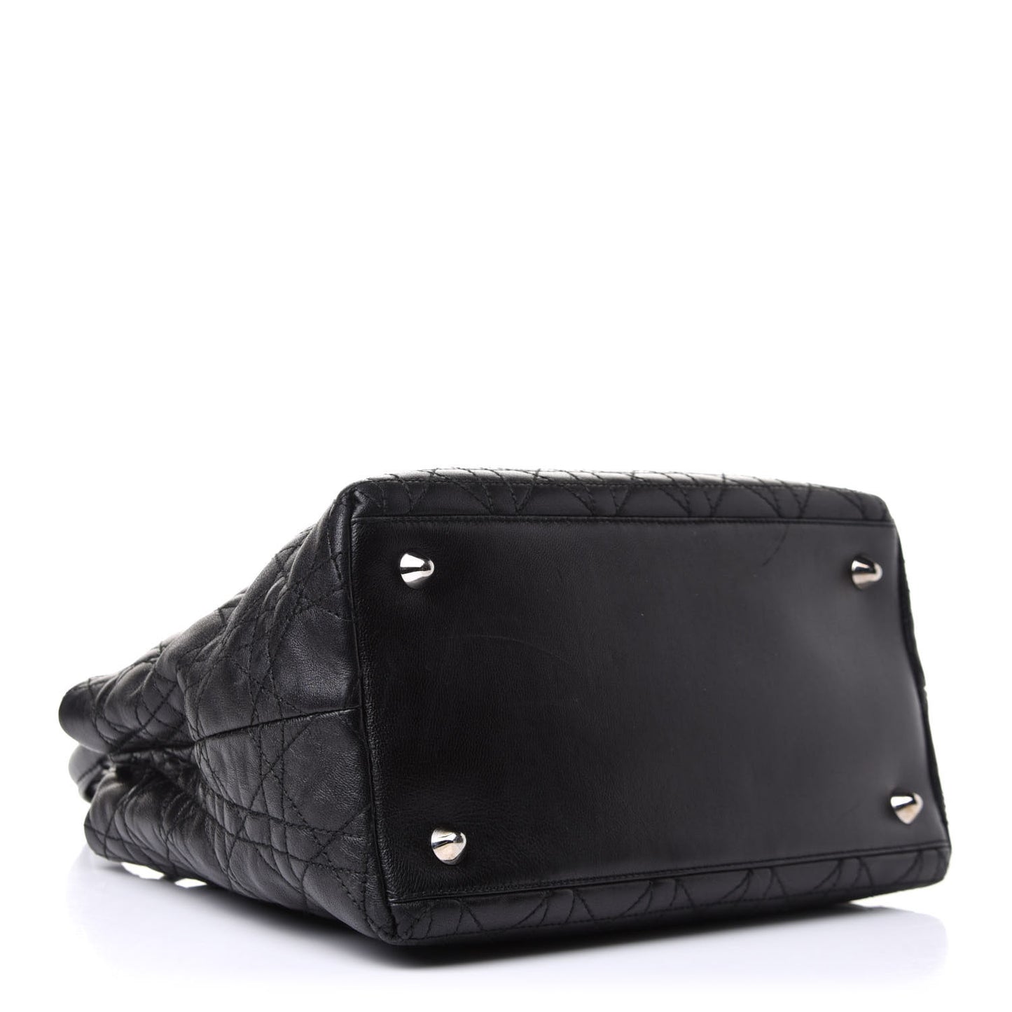 Lambskin Cannage Small Soft Lady Dior Tote Black