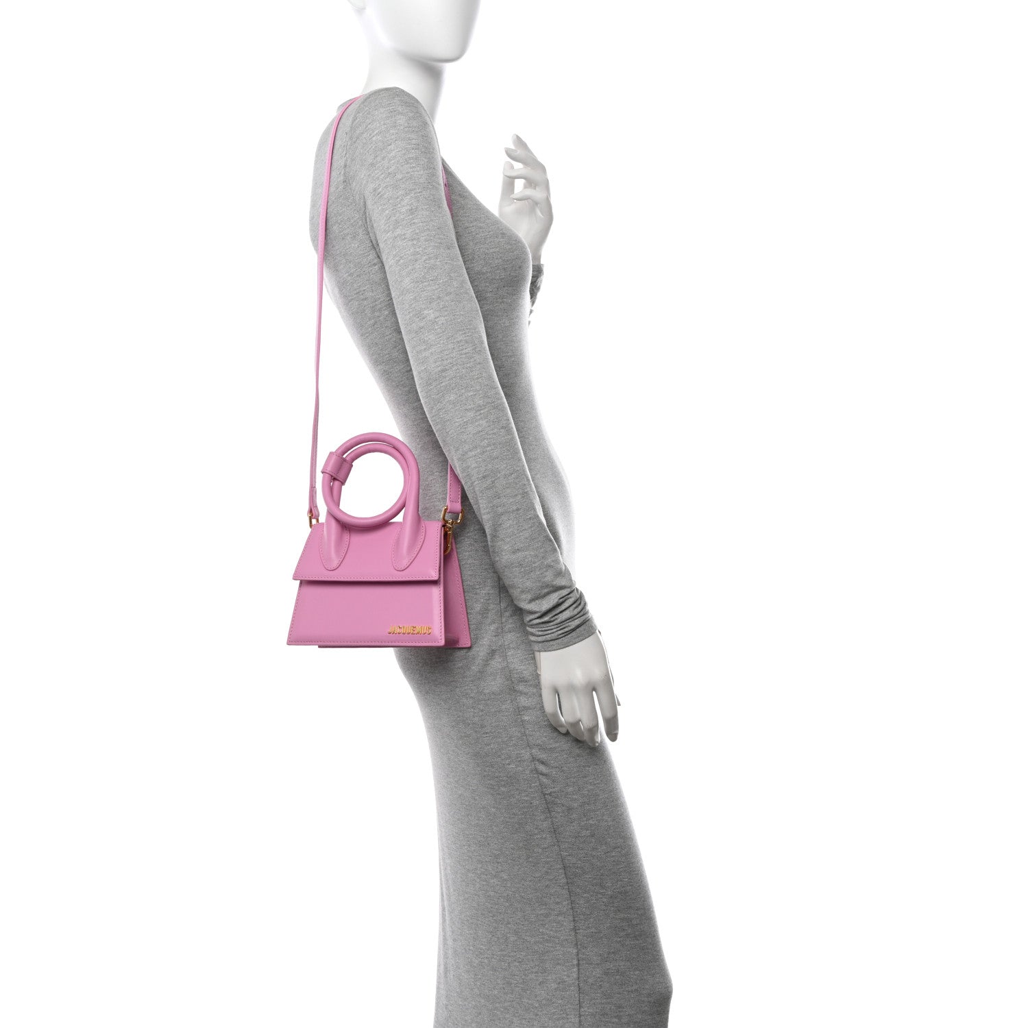 Jacquemus Smooth Calfskin Le Chiquito Noeud Light Pink 2 of 12