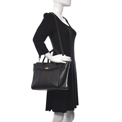 Mulberry Classic Grain Small Bayswater Zip Tote Black 2 of 13