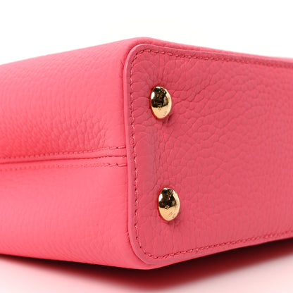 Louis Vuitton Taurillon Monogram Tile Capucines Mini  Dragonfruit Ballet Pink 8 of 9