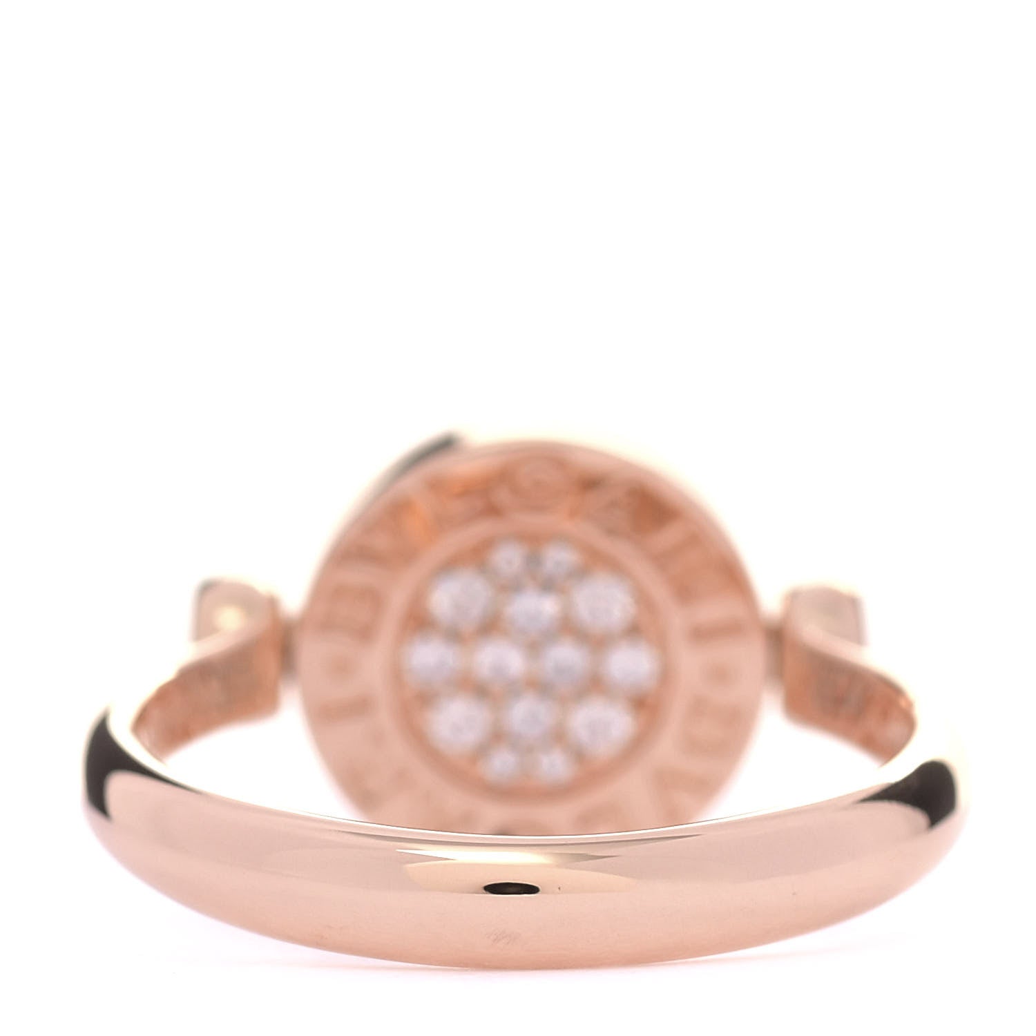 Bulgari 18K Rose Gold Diamond Mother of Pearl BVLGARI BVLGARI Ring 53 6.25 4 of 6