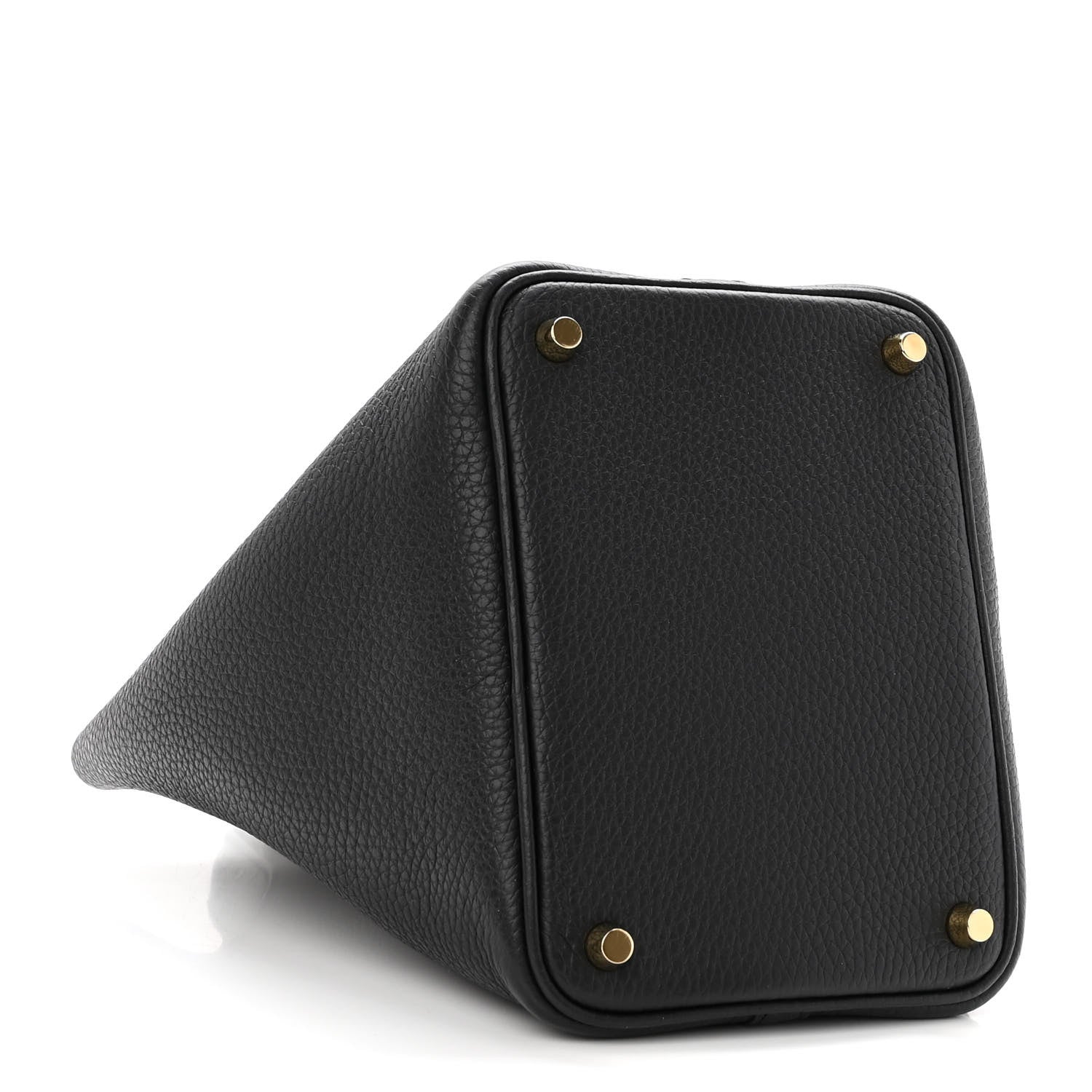 Hermes Taurillon Clemence Ostrich Touch Picotin Lock 18 PM Black 4 of 10