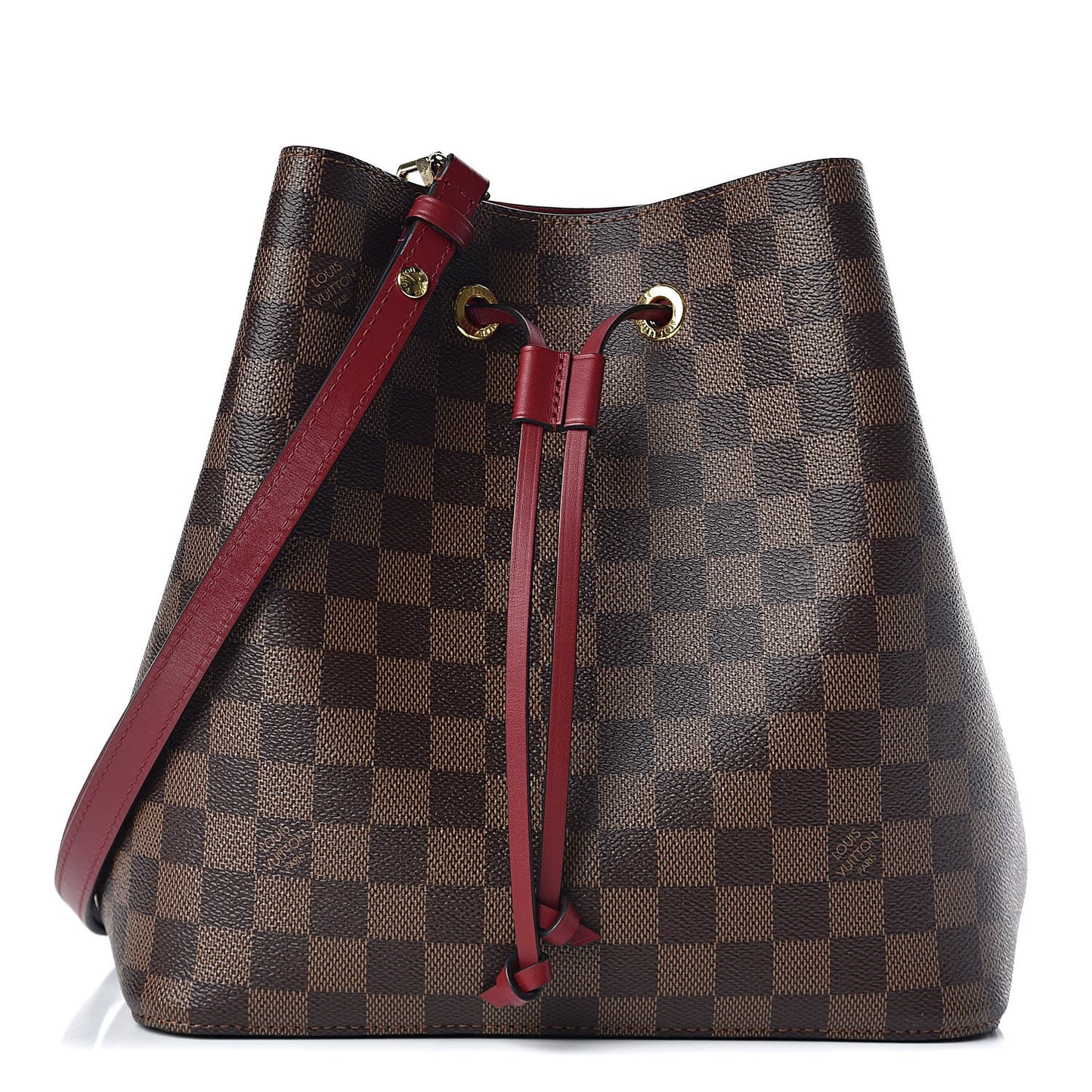 Damier Ebene Neonoe MM Cherry Berry