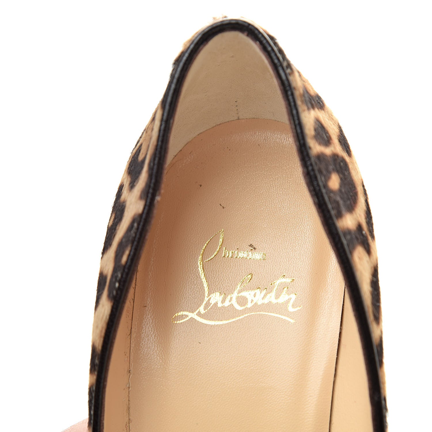 Christian Louboutin Calf Hair Jaguar Pigalle Follies 100 Pumps 38 Brown 10 of 12