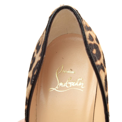 Christian Louboutin Calf Hair Jaguar Pigalle Follies 100 Pumps 38 Brown 10 of 12