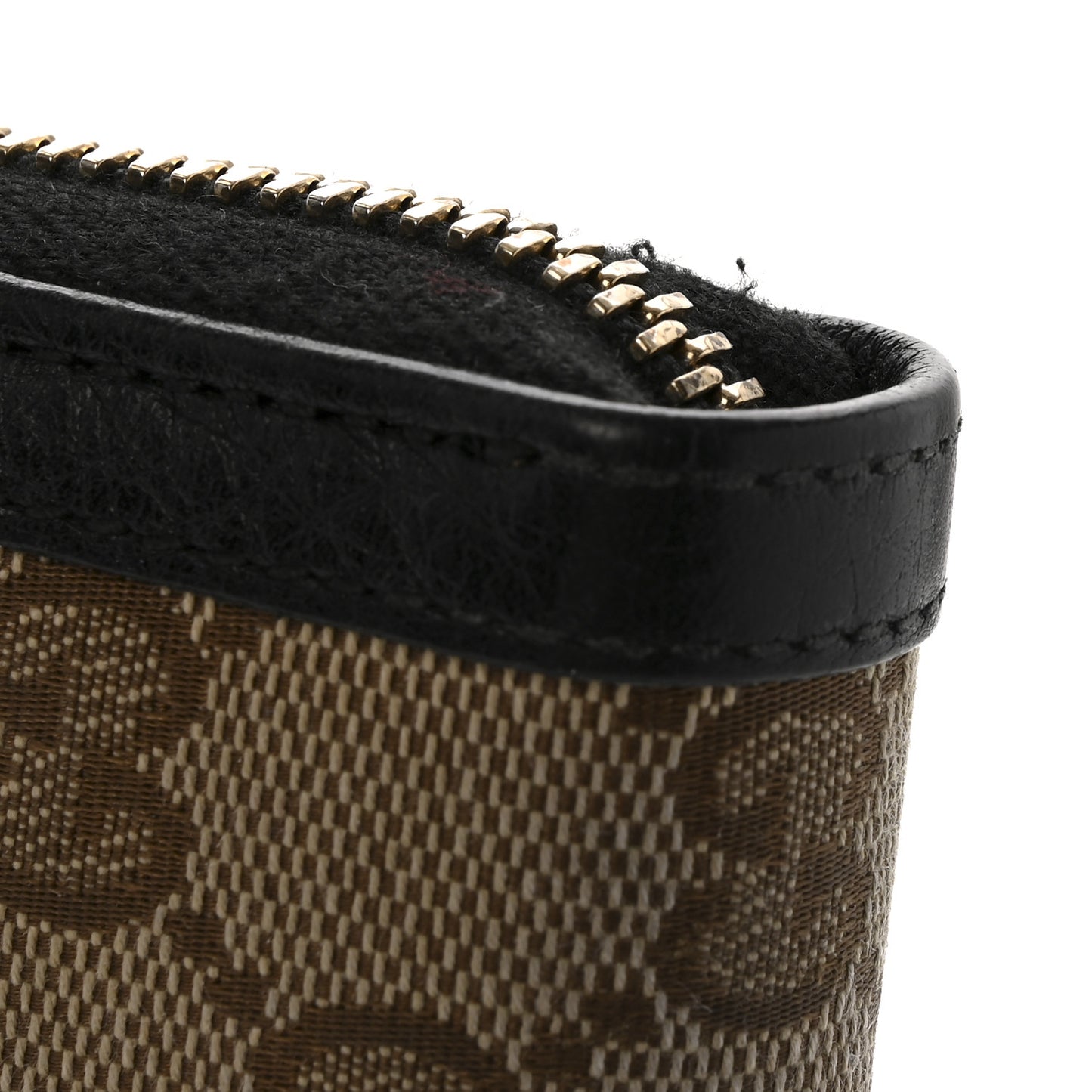 Monogram Calfskin Zip Around Wallet Black