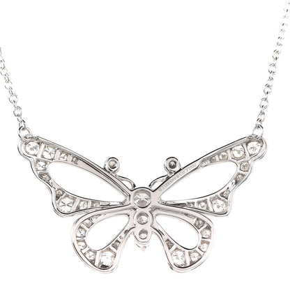 Tiffany Platinum Diamond .56ctw Enchant Butterfly Necklace 5 of 8