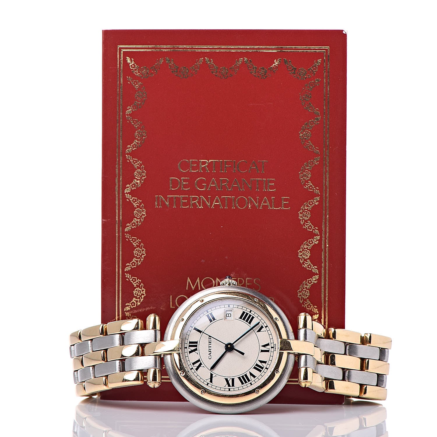 Cartier Stainless Steel 18K Yellow Gold 29mm Panthere Vendome Quartz Watch 7 of 7