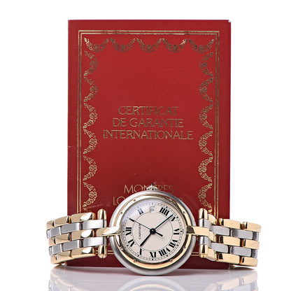 Cartier Stainless Steel 18K Yellow Gold 29mm Panthere Vendome Quartz Watch 7 of 7