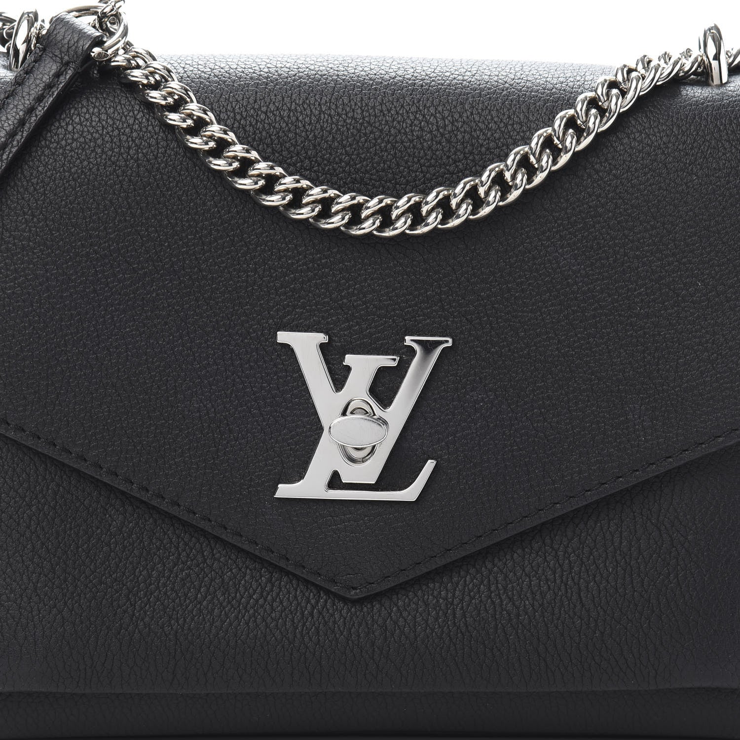 Louis Vuitton Soft Calfskin My Lockme Chain Bag BB Black 10 of 10