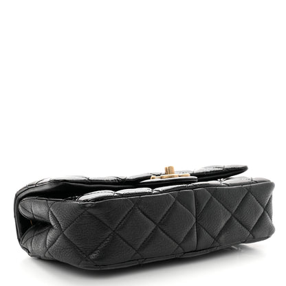 Chanel Patent Goatskin Quilted Small CC Eyelet Flap Black 4 of 11