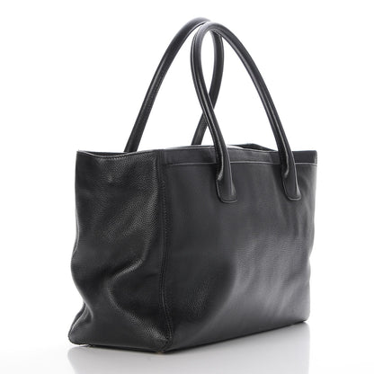 Chanel Calfskin Cerf Executive Shopper Tote Black 3 of 11