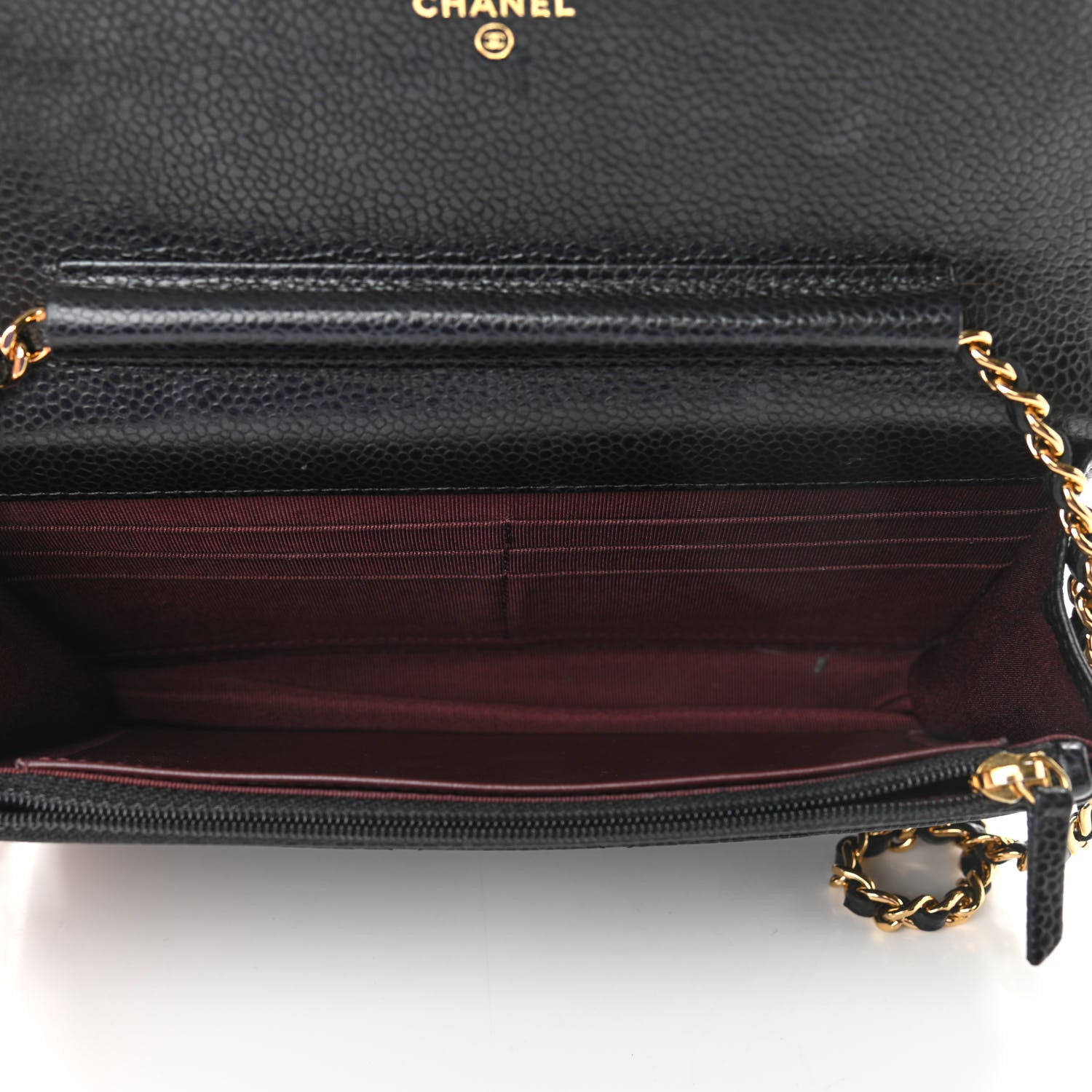Chanel Caviar Quilted Wallet On Chain WOC Black 5 of 12