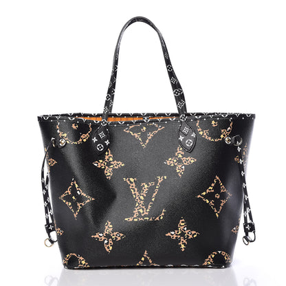 Louis Vuitton Monogram Giant Jungle Neverfull MM Black 3 of 12