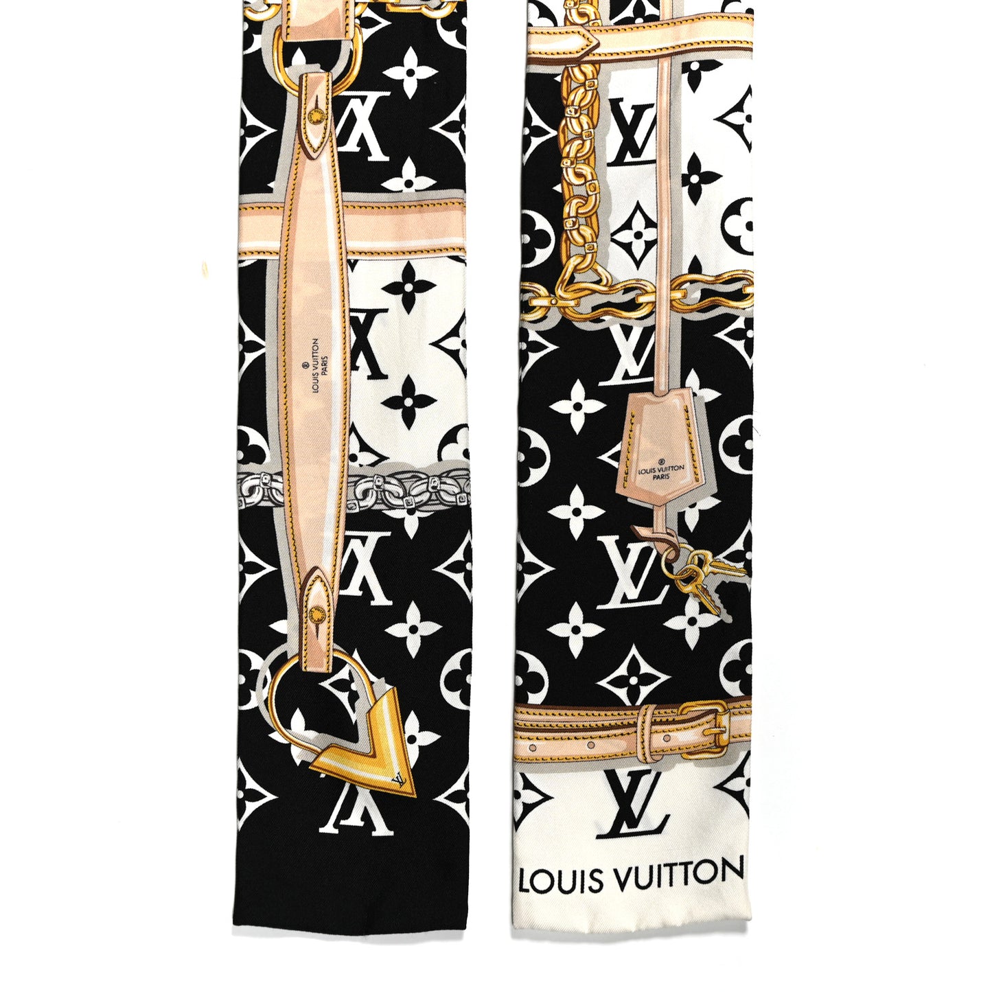 Silk Monogram Confidential Bandeau Black