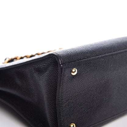 Chanel Caviar Flap Shoulder Bag Black 10 of 13