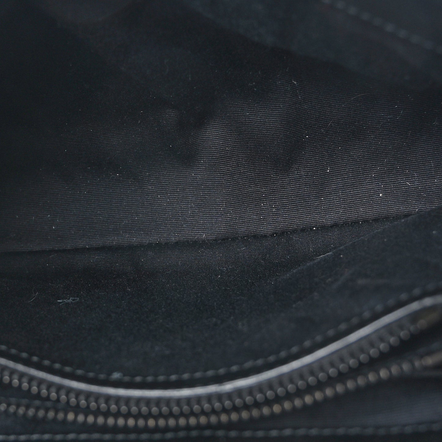 Calfskin Y Quilted Monogram Monochrome Small Loulou Chain Satchel Black