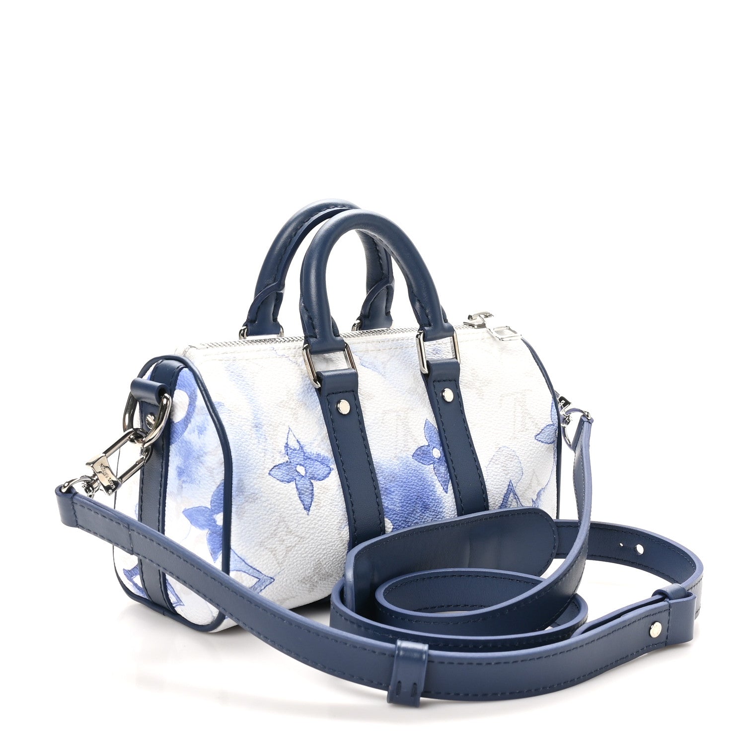 Louis Vuitton Monogram Watercolor Keepall XS Blue 3 of 10