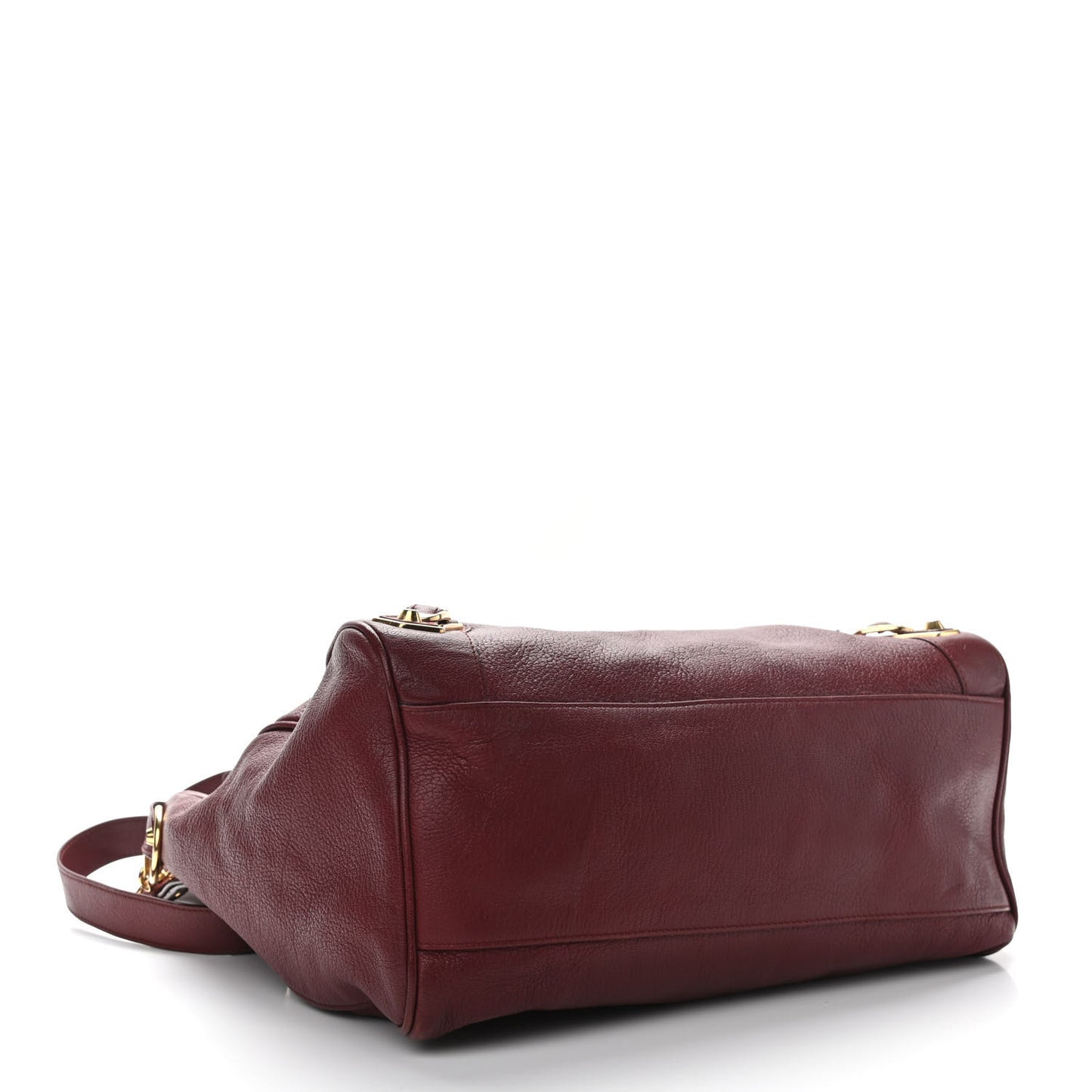 Chevre Gold Metallic Edge Hardware Velo Rouge Brique Rouge Grenade