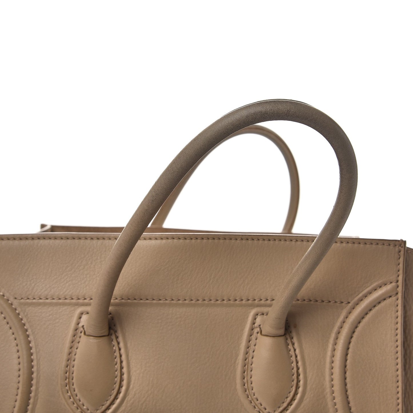 Supple Calfskin Medium Phantom Luggage Beige
