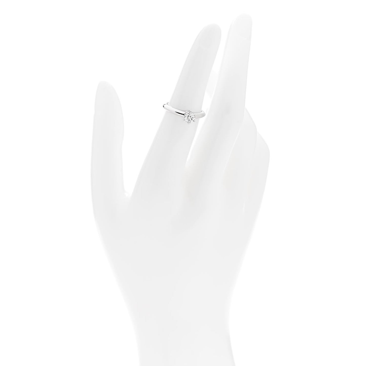 Platinum Diamond .53ct Solitaire Engagement Ring 49 5